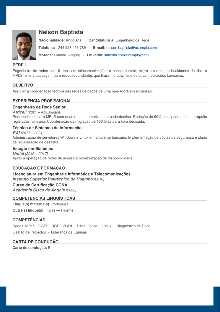 Estilo de CV EuroCV